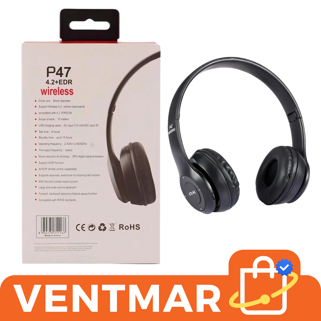 Auriculares P47 Bluetooth Wireless
