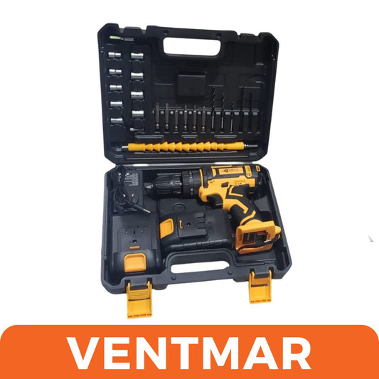 Kit de taladro percutor y atornillador