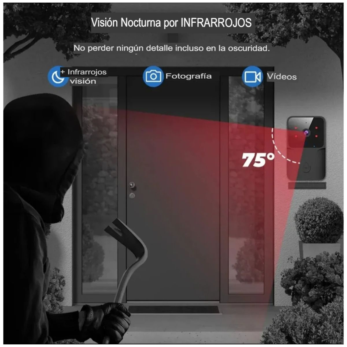 Cámara-Timbre Inteligente HD Tuya Smart